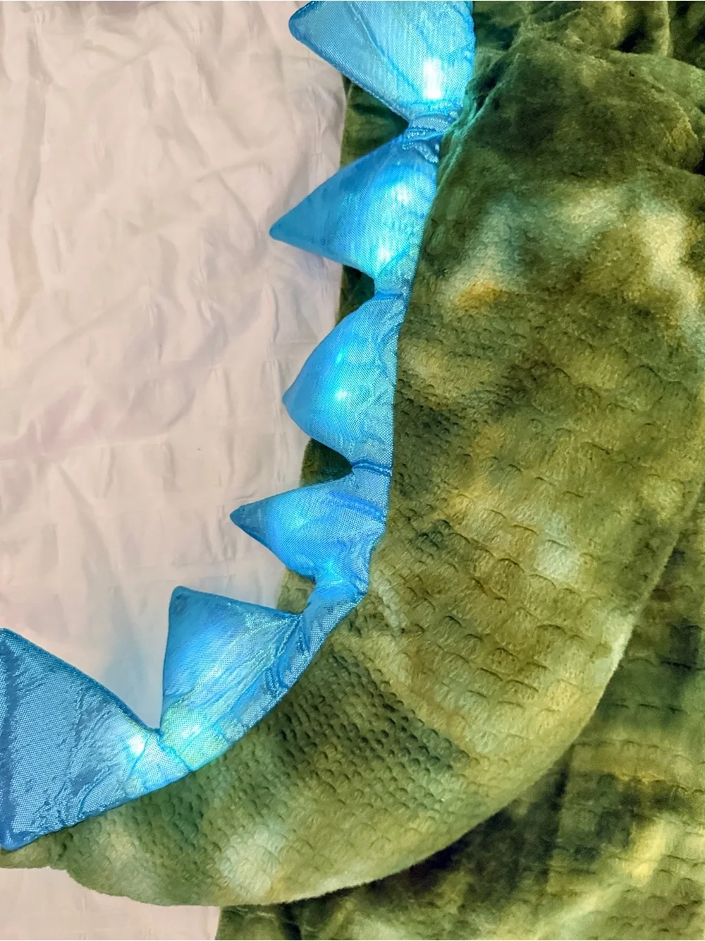 Pottery Barn kids Light-Up Dinosaur Costume & Matching Treat Bag Set (Size 7-8)
